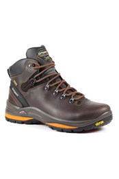 Saracen Mens Waterproof Hiking Boots Brown Waxed Leather
