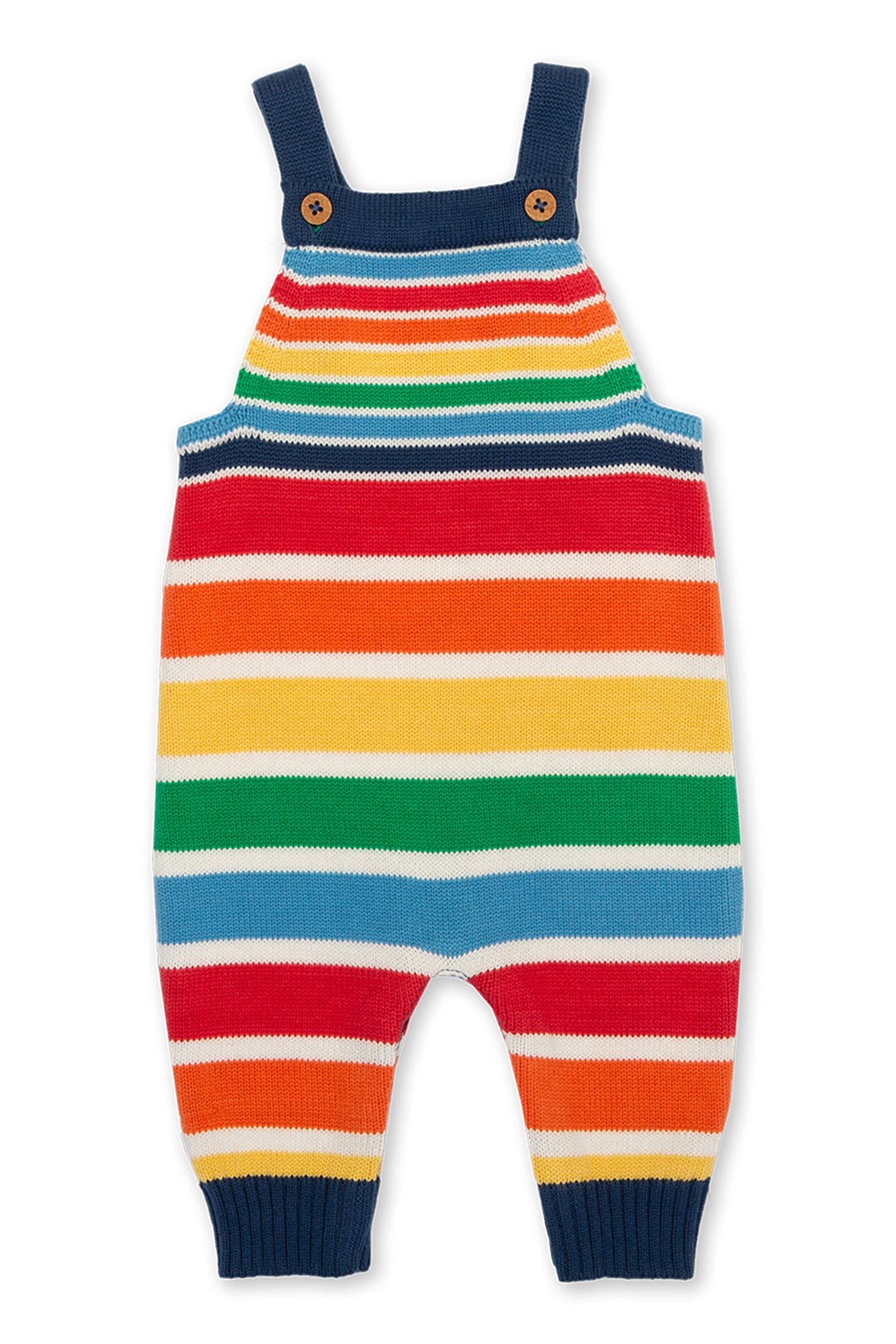 Rainbow Baby Organic Cotton Knit Dungarees -