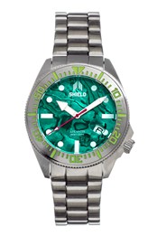 Atlantic Abalone Bracelet Watch with Date Teal