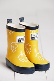 Kids Colour Changing Winter Wellies Yellow
