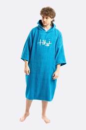 Adults Hooded Change Robe Blue