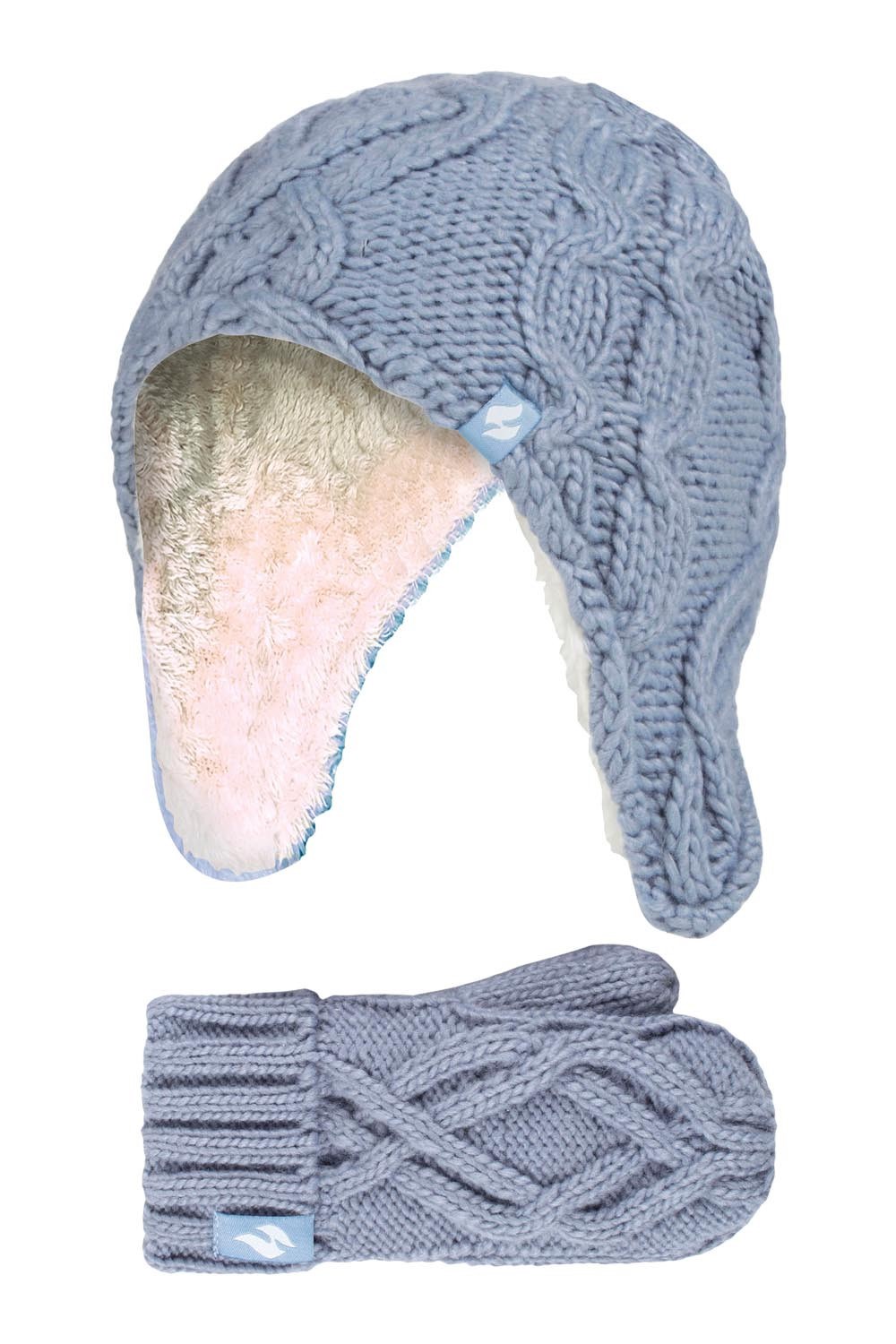 Kids Thermal Trapper Hat & Mittens Set
