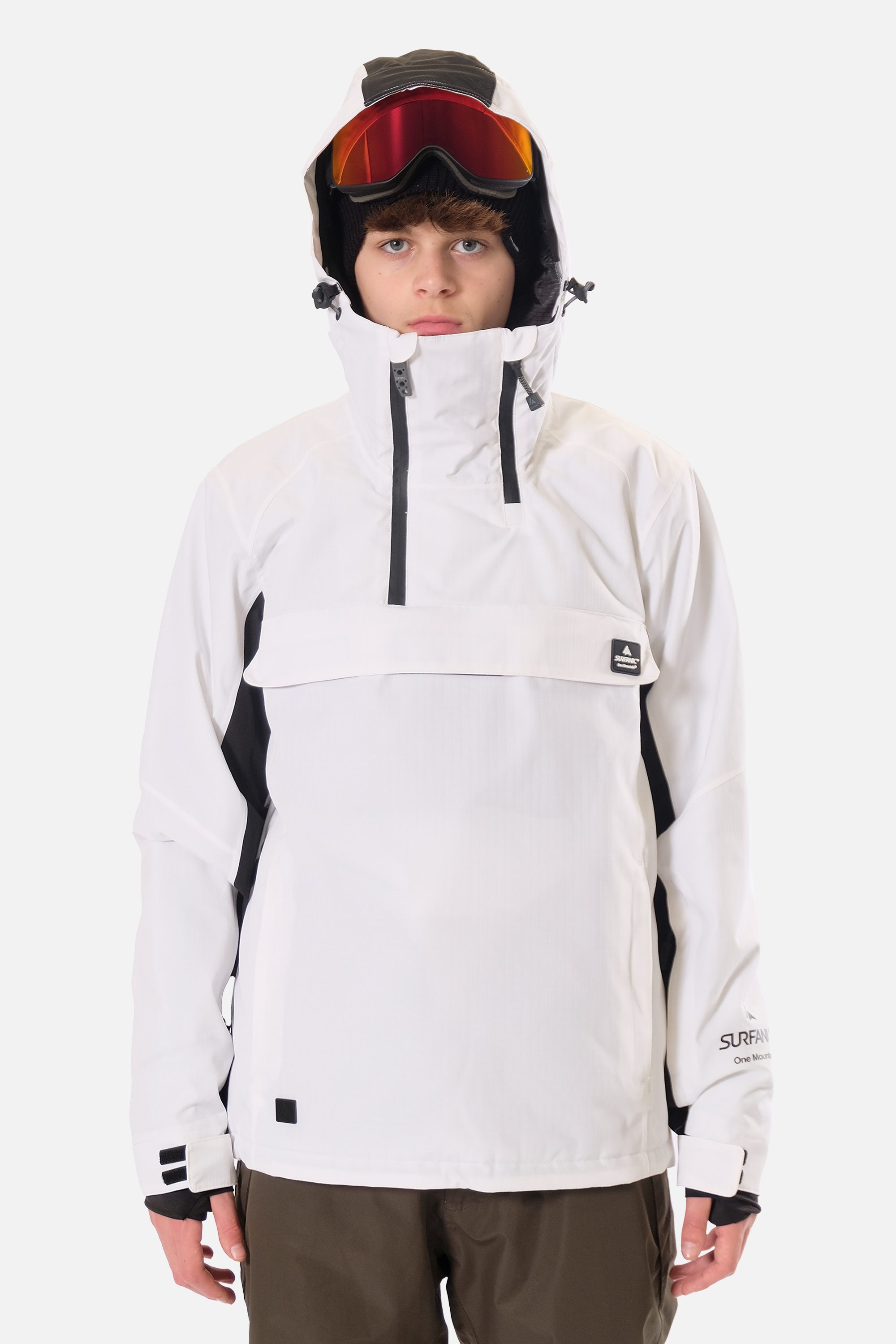 Dune ski outlet jacket khaki white