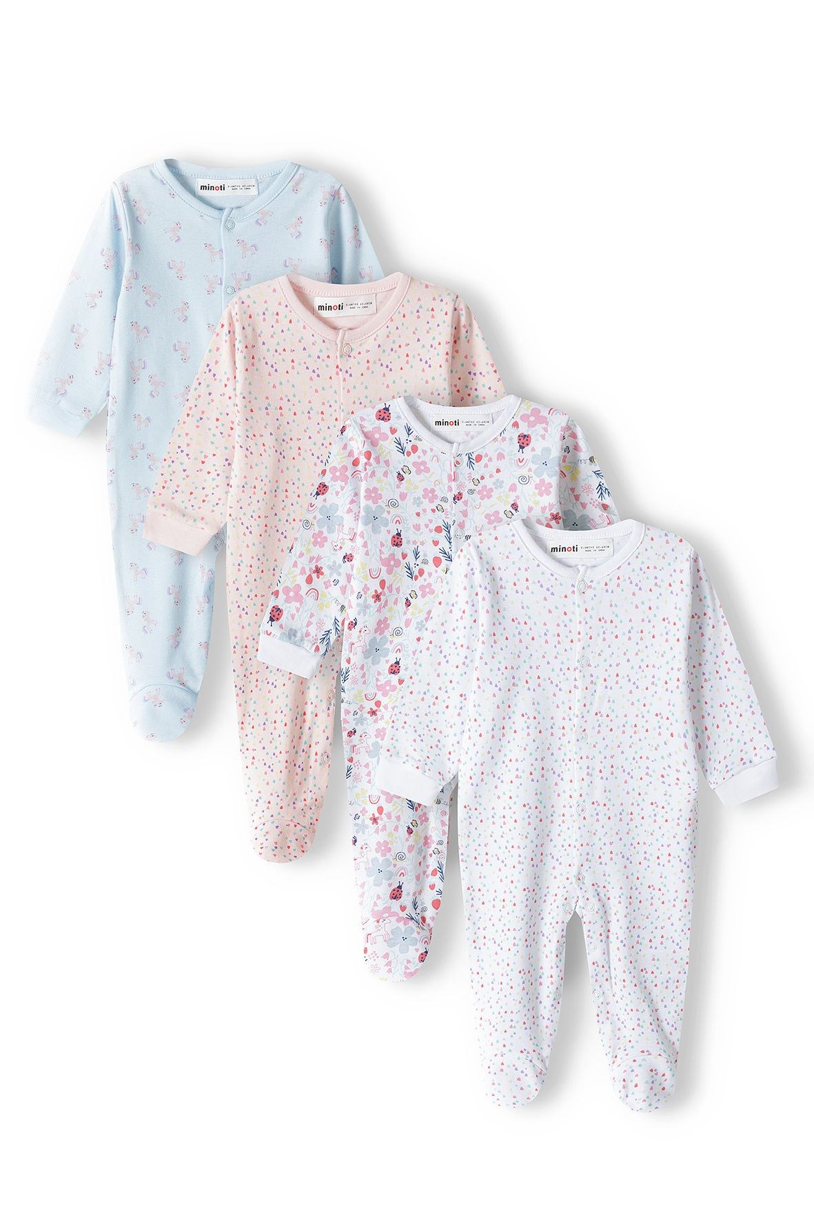 Baby 4-Pack Sleepsuit -
