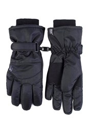 Mens Waterproof Thermal Ski Gloves Black