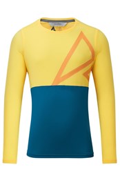 Spark Kids Long Sleeve Trail Jersey Yellow/Blue