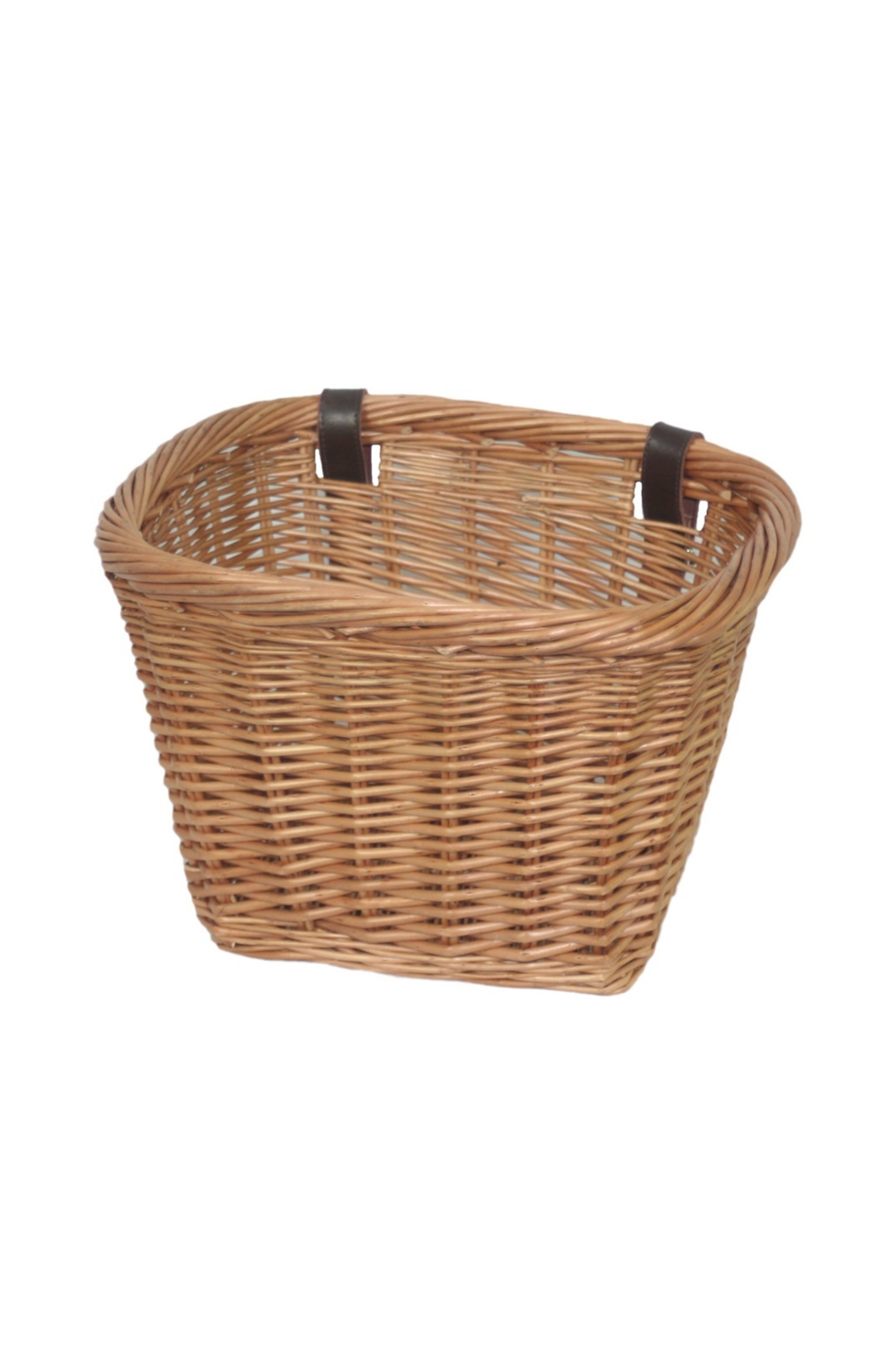 Wicker Heritage Rectangular Bicycle Basket -