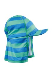 Baby And Toddler Blue Swim Sun Hat Upf 40+
