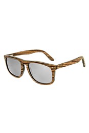 Pacific Polarized Sunglasses Zebrawood/Grey