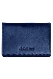 Porter Genuine Leather Bi-fold Wallet Navy
