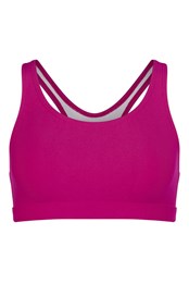 Womens Action Sports Bra Fuchsia