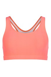 Womens Action Sports Bra Neon Coral