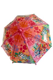 Kids Happy Stick Umbrella Multicoloured
