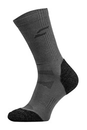 Cushioned Heel & Toe Bamboo Hiking Socks Grey/Dark Grey