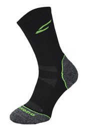 Cushioned Heel & Toe Bamboo Hiking Socks Black/Green