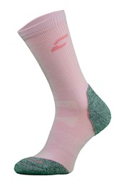 Cushioned Heel & Toe Bamboo Hiking Socks Pink/Grey