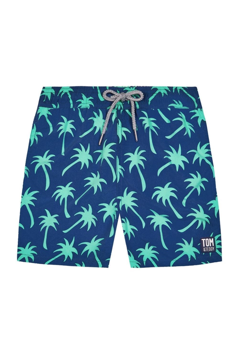 Navy & Spring Green Palms Kids Swim Shorts | Mountain Warehouse GB