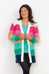 Parley Womens Longline Knit Cardigan Rainbow