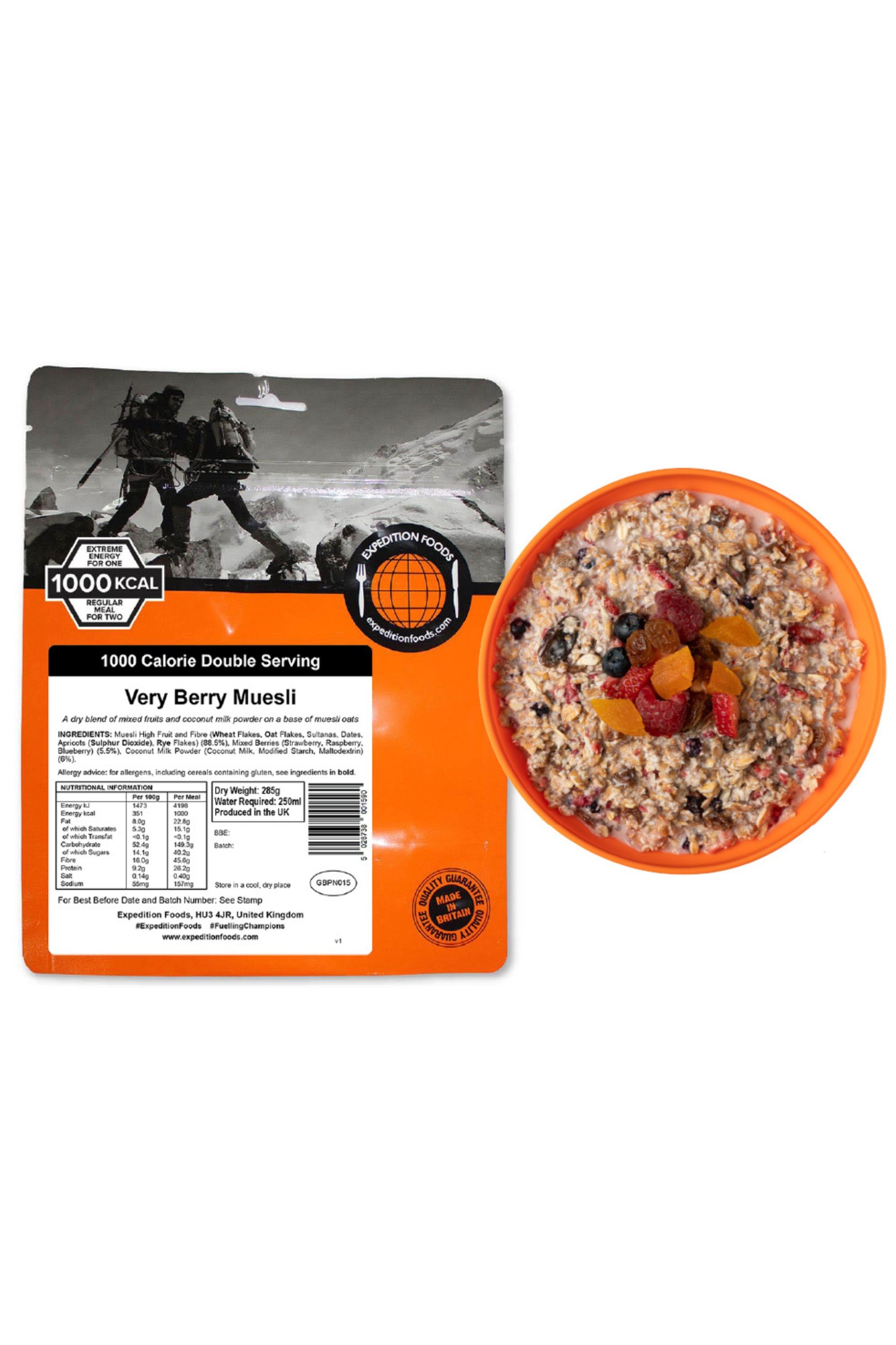 Very Berry Muesli Camping Food (1000kcal) -