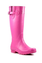 Largo Womens Rubber Wellington Boots Pink