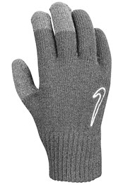 Mens Knitted Twisted Grip Gloves Grey