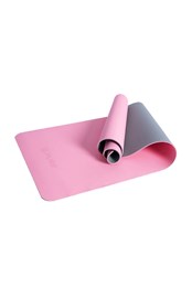 Non-slip Yoga Fitness Mat Pink/Grey (With Strap)
