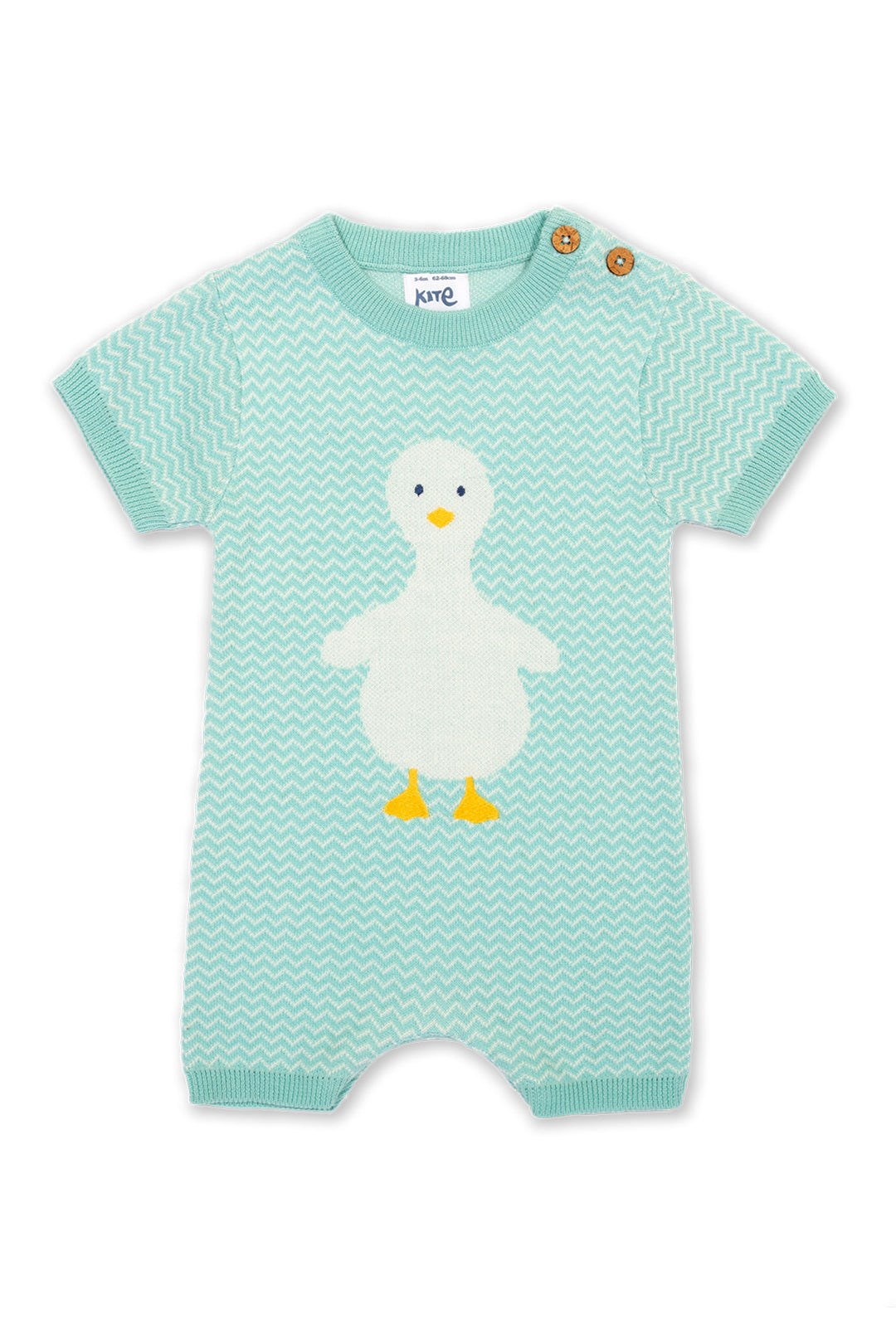 Sunny Duck Baby Organic Cotton Knit Romper -