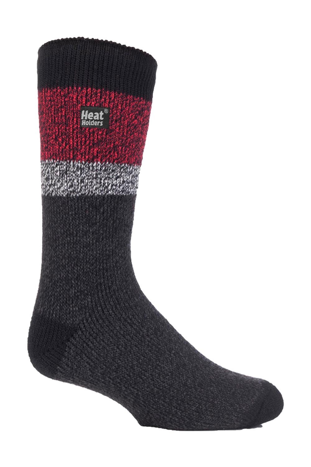 Mens Thick Patterned Thermal Socks -