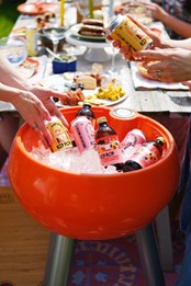 Insulated Drinks Cooler Bowl with Tall Legs