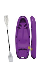 Junior Sit-on-Top Kayak with Paddle Purple