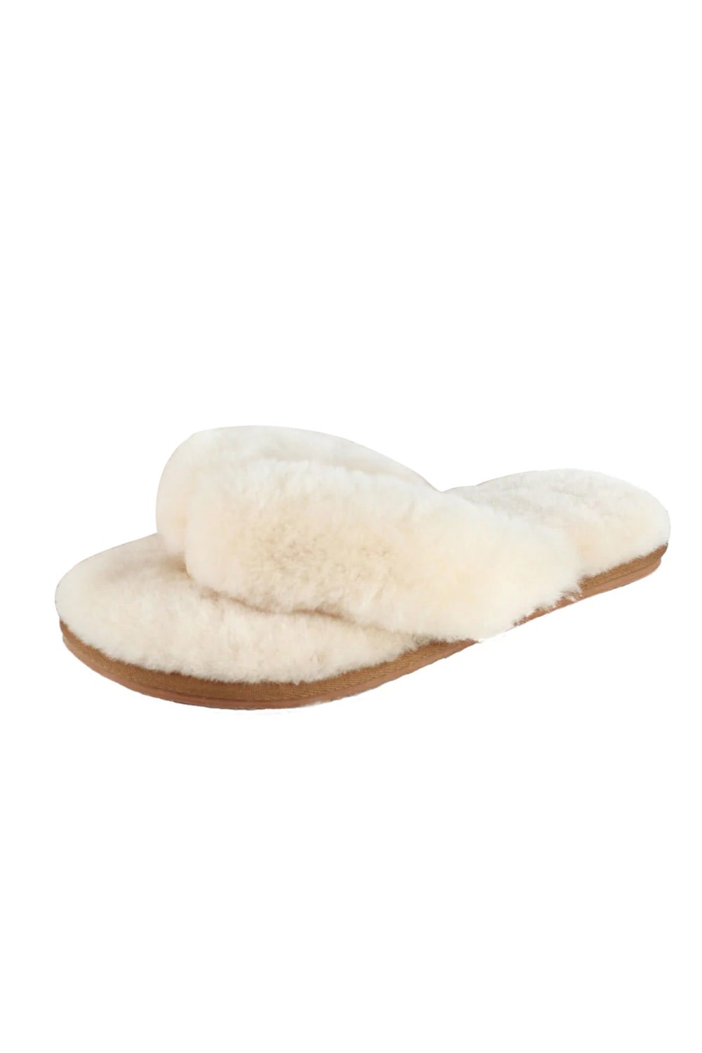 Sheepskin discount flip flops