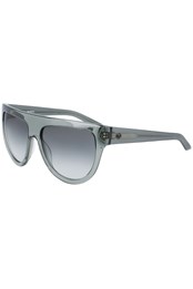 Dusk Womens Sunglasses Grey Crystal/LL Smoke Gradient