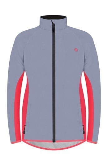 Reflective Womens Active Jacket Coral