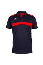 Photon Mens Polo Shirt Dark Navy/Red