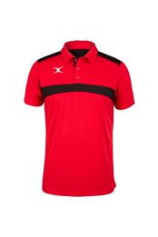 Photon Mens Polo Shirt Red/Black