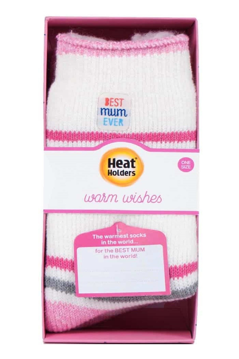 Womens Striped Thermal Socks With Grips