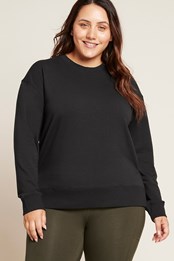 Weekend Womens Bamboo Crew Pullover Black