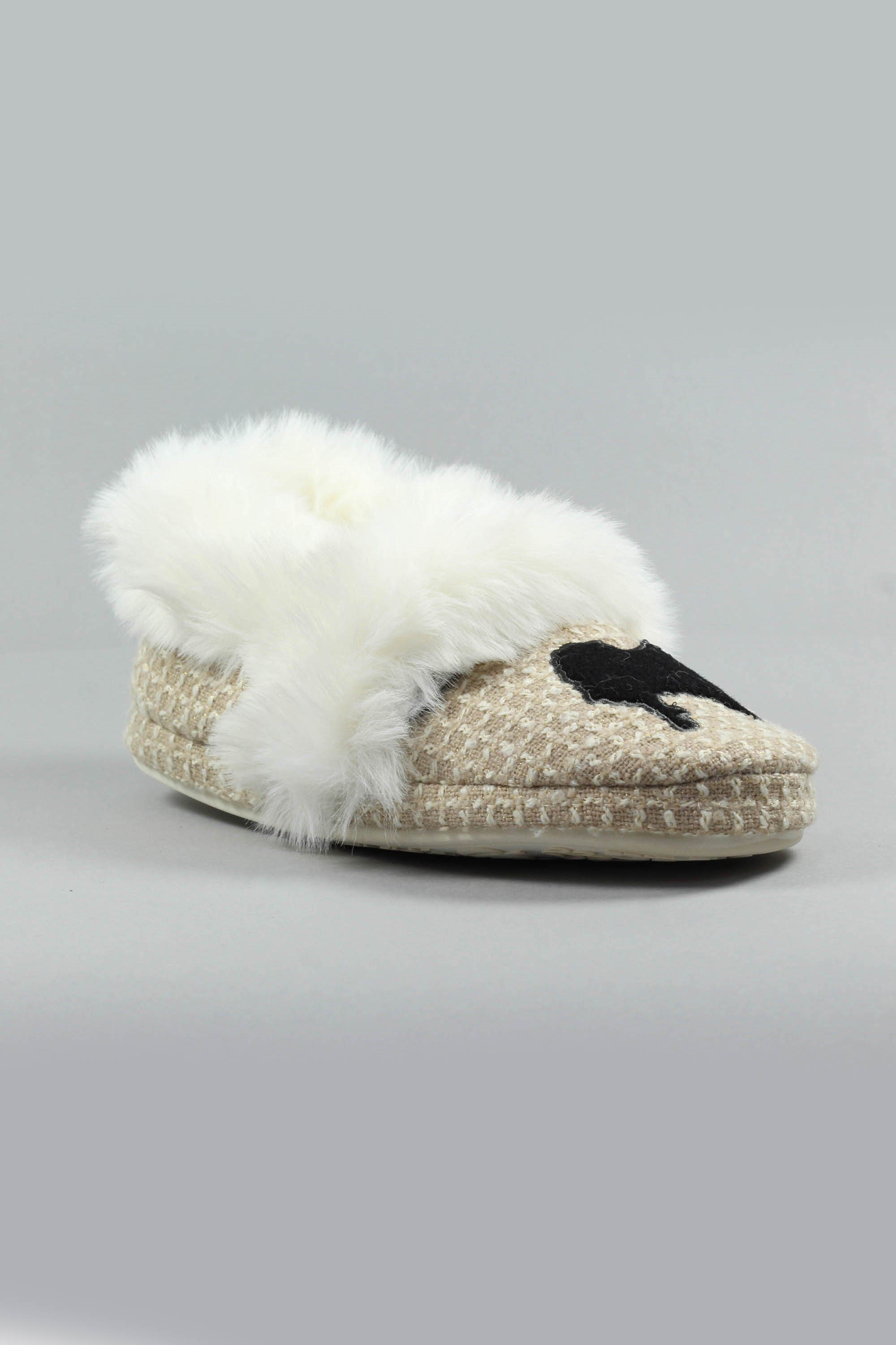 Cookie Womens Faux Fur Lined Slippers -