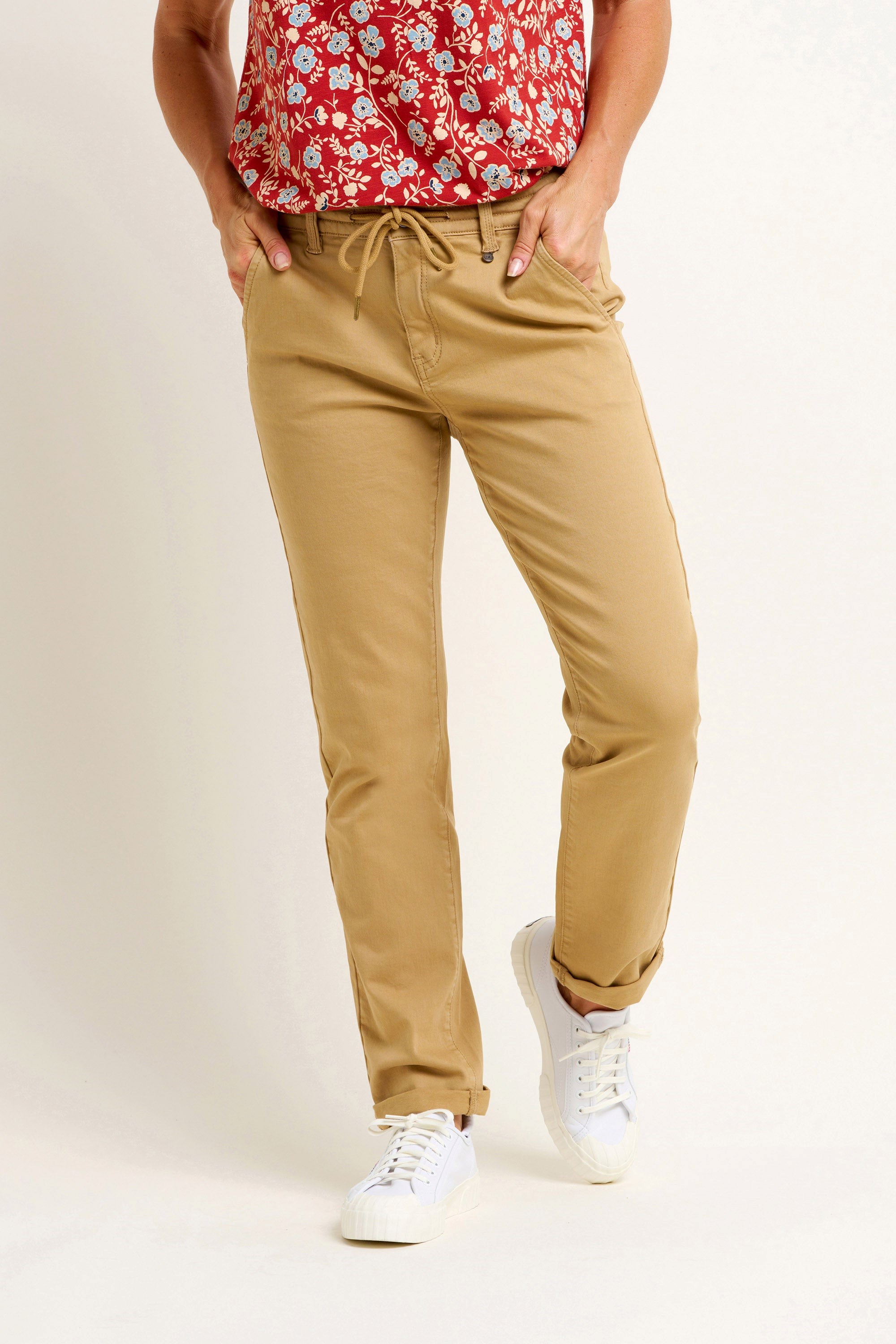 Soft khaki hot sale pants womens