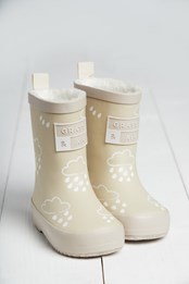 Kids Colour Changing Winter Wellies Stone