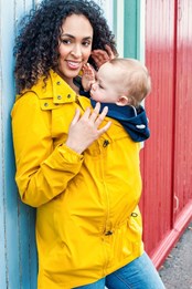 Numbat Go Womens Lightweight Maternity Jacket Mustard