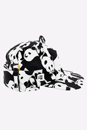 Kids Cub Sun Hat with Neck Flap Panda Pop Print