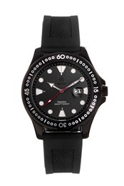 Freedive Strap Watch with Date Black