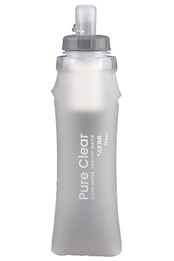 Collapsible Squeeze Water Filter Bottle 500ml Clear