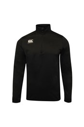 Club Mens Zip Neck Track Top Black