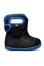 Constellation Kids Waterproof Rain Boots Black Multi