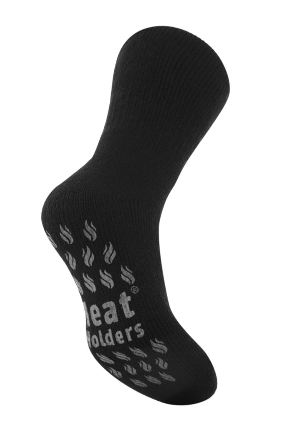  Heat Holders Men's Thermal Gripper Slipper Socks Size