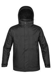 Fusion Mens 5 in 1 System Waterproof Parka Black