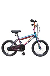 XN Tribe Charger Kids 16" Pavement Bike Anodised Neo Chrome Jet Fuel