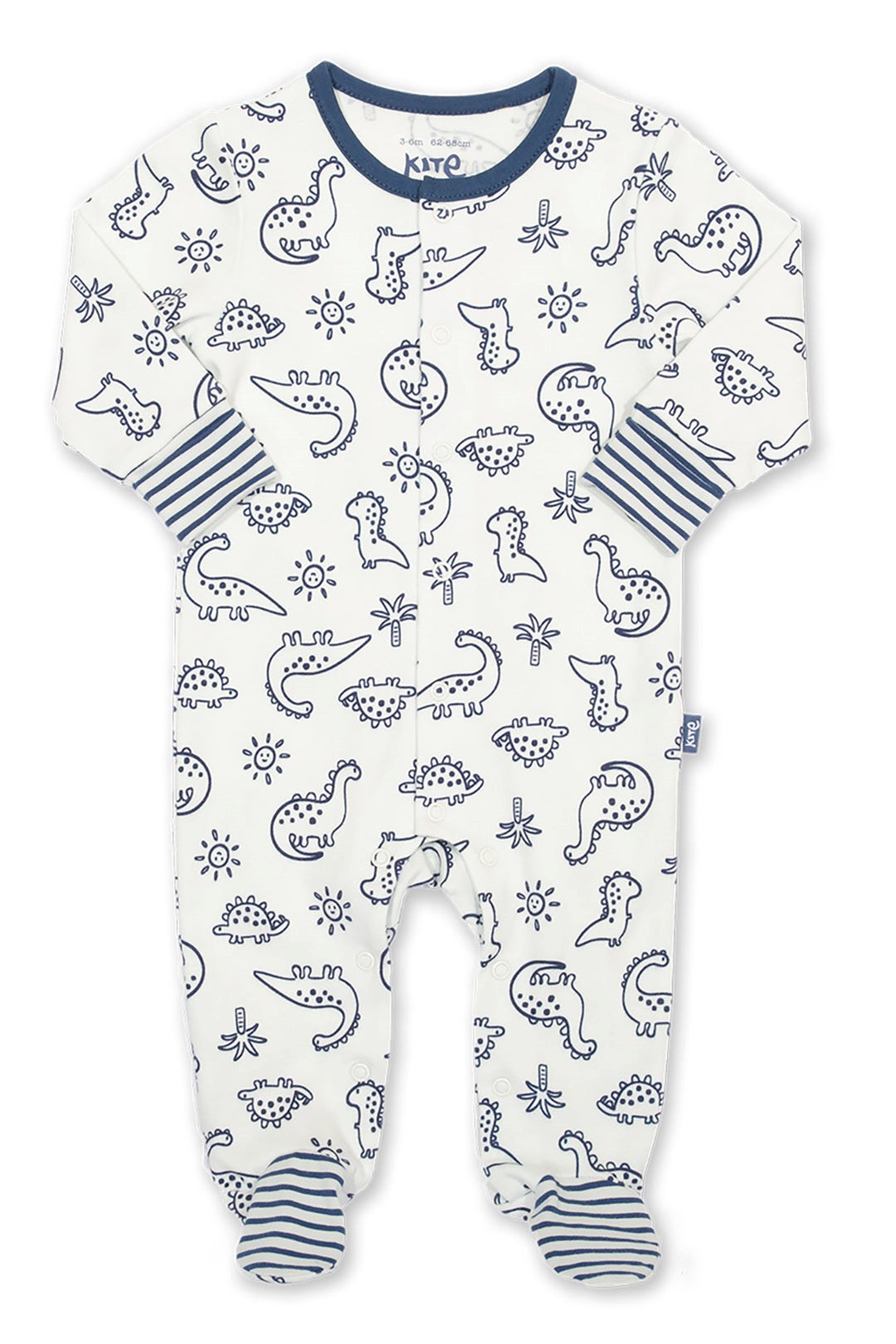 Dino Earth Baby Organic Cotton Sleepsuit -